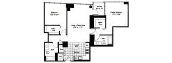 Tides | 2 Bedroom | 2 Bath | 11N Tides at Shoreham and Tides, Chicago, 60601