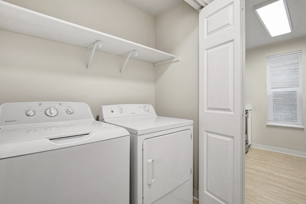 our apartments have a spacious laundry room with washer and dryer at 2000 Lake Washington Apartments, Renton, Washington