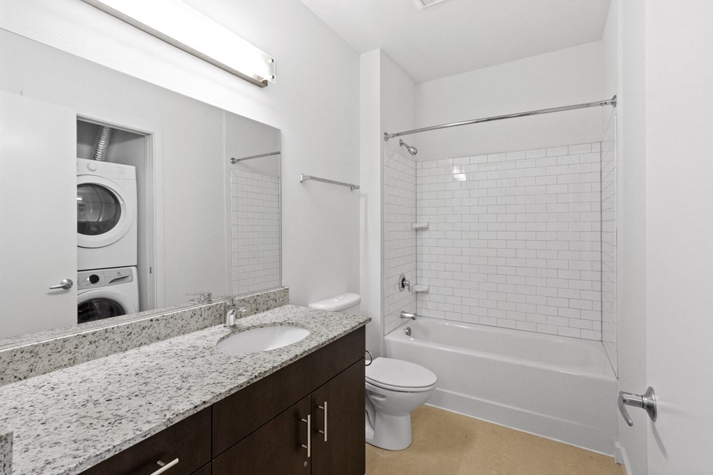 Oversized-Vanity at The Parker Apartments, Oregon