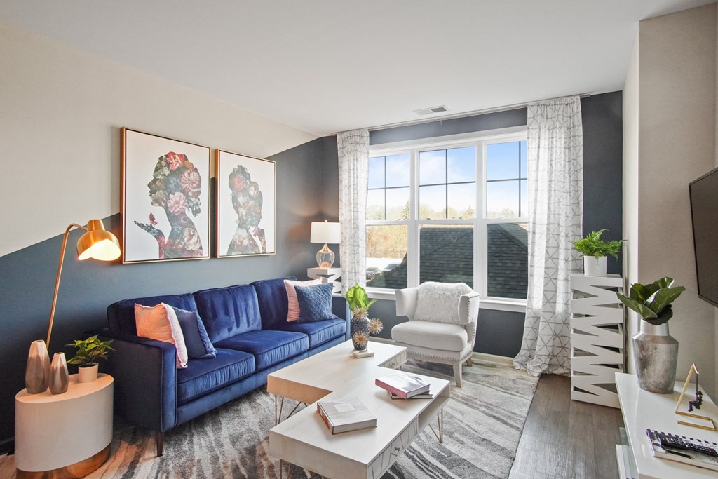 Living Room at the Heights at Glen Mills in Glen Mills, PA