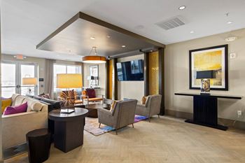 Comfortable Seating in the Resident Lounge at the Heights at Glen Mills in Glen Mills, PA