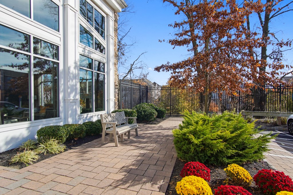 Beautiful landscaping at the Heights at Glen Mills in Glen Mills, PA