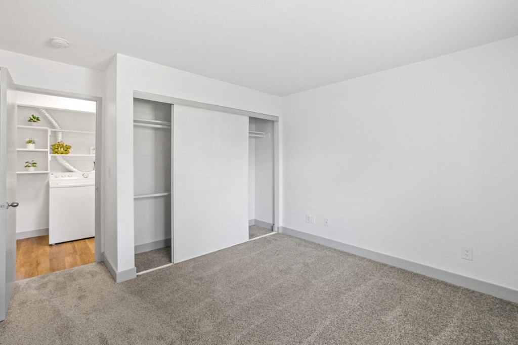 Large bedroom closets at Bay Village in Vallejo, CA