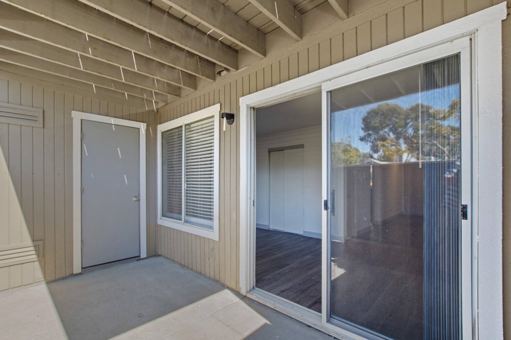 Private outdoor space at Bay Village in Vallejo, CA