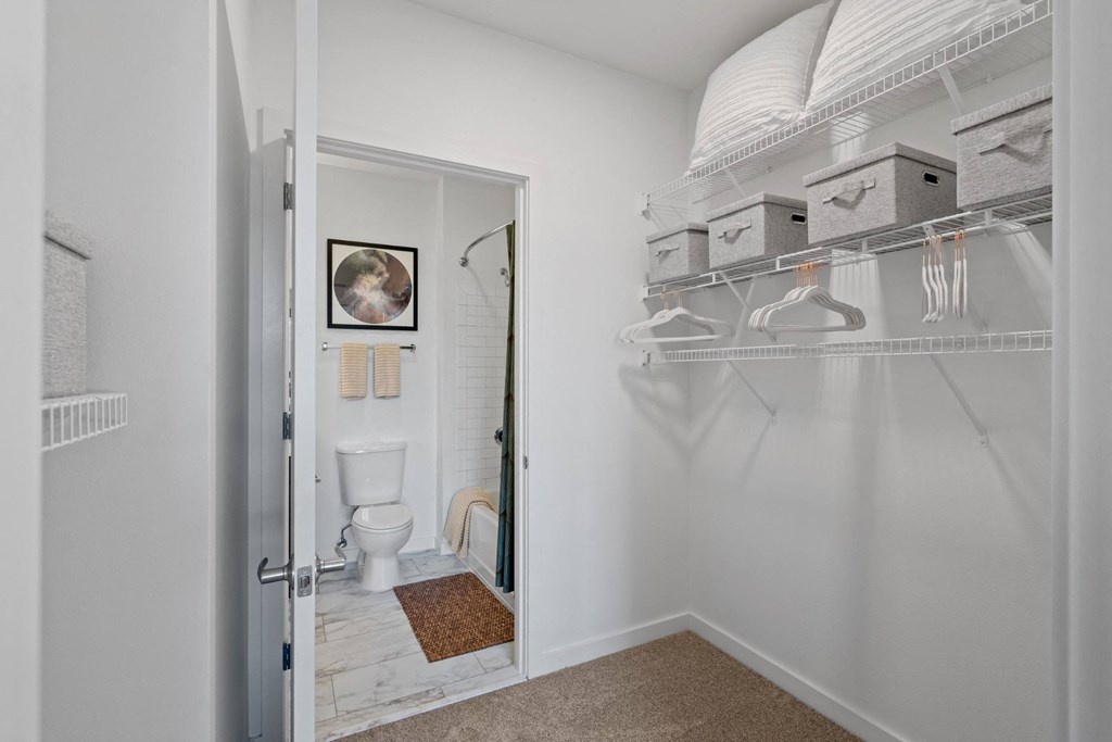 Large Walk-In Closet at The Parker Apartments in Portland, OR 97209