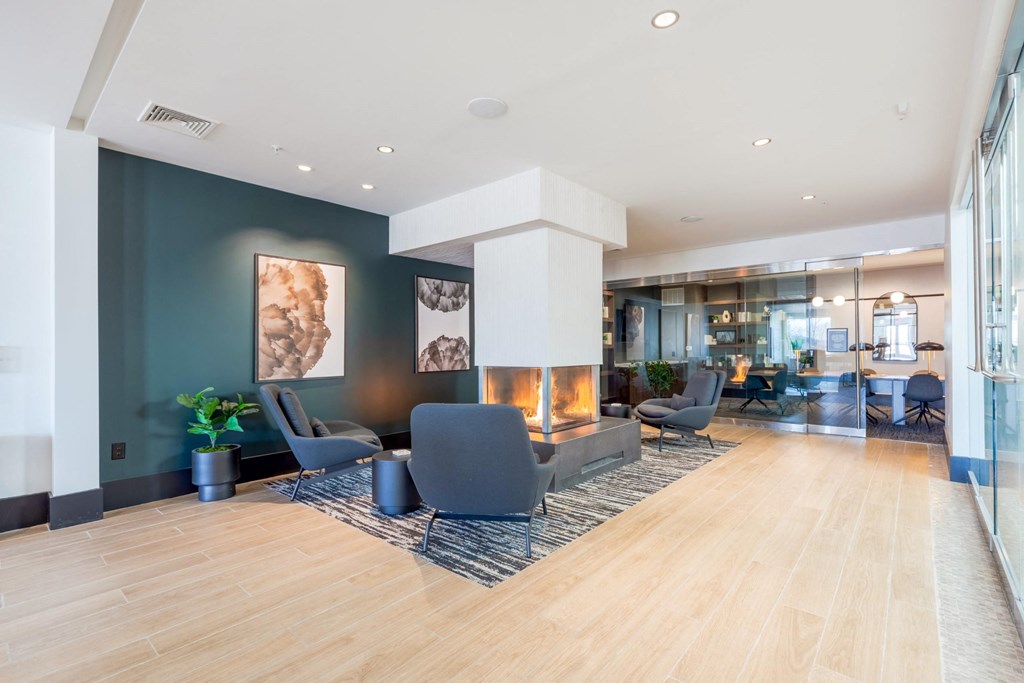 Clubhouse Fireplace at The Heights at Glen Mills in Glen Mills, PA 19342