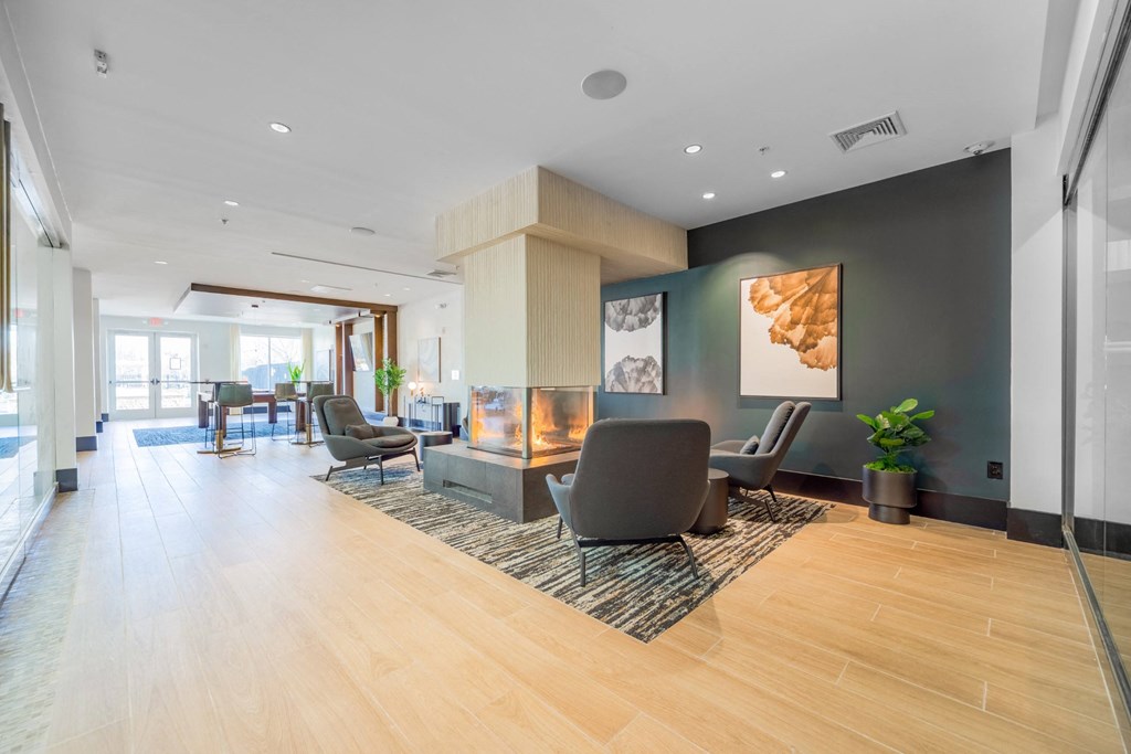 Clubhouse Fireplace at The Heights at Glen Mills in Glen Mills, PA 19342