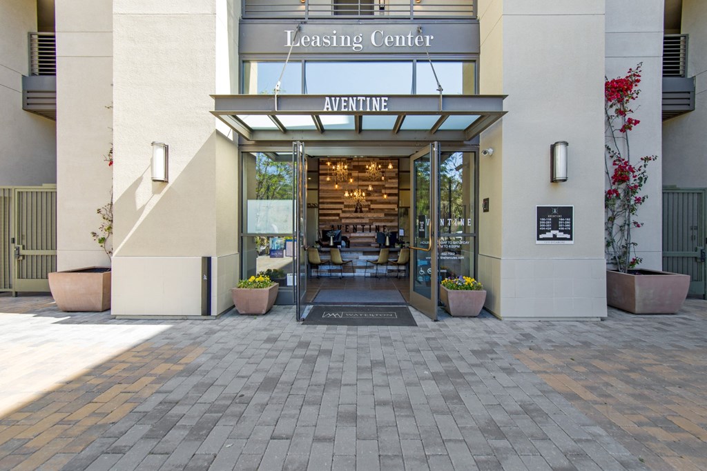 Leasing Center Entrance at Aventine Apartments in Hercules, CA 94547