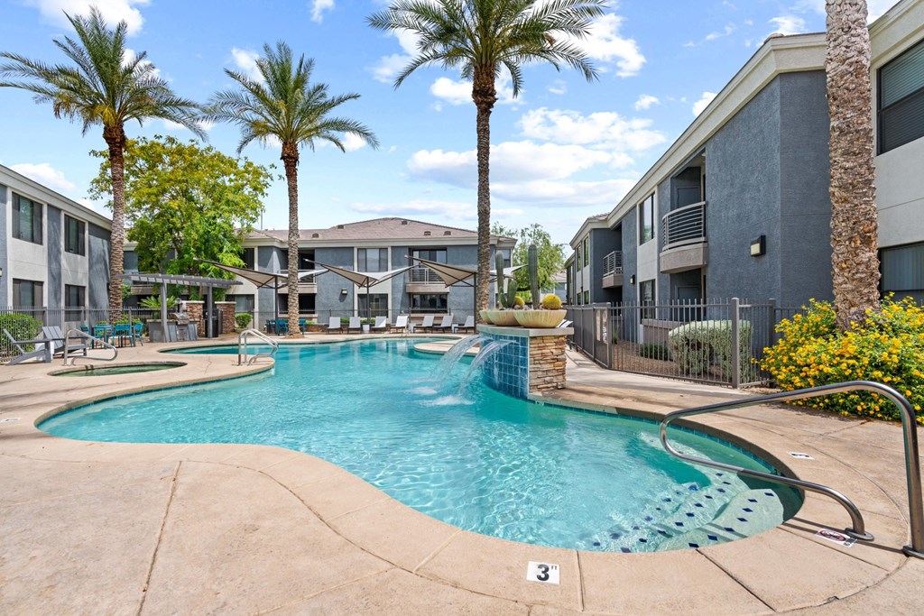 Pool and Water Feature at Element Deer Valley in Phoenix, AZ