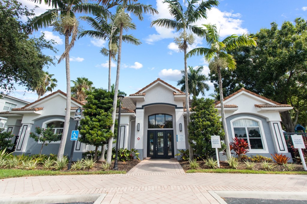 Clubhouse and Leasing Entrance at Verona at Boynton Beach Apartments in Boynton Beach, FL 33426