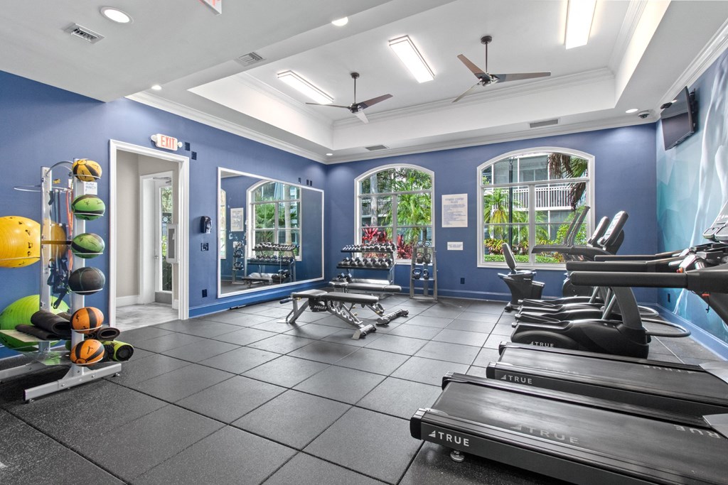Machines and Equipment in Fitness Center at Verona at Boynton Beach Apartments in Boynton Beach, FL 33426