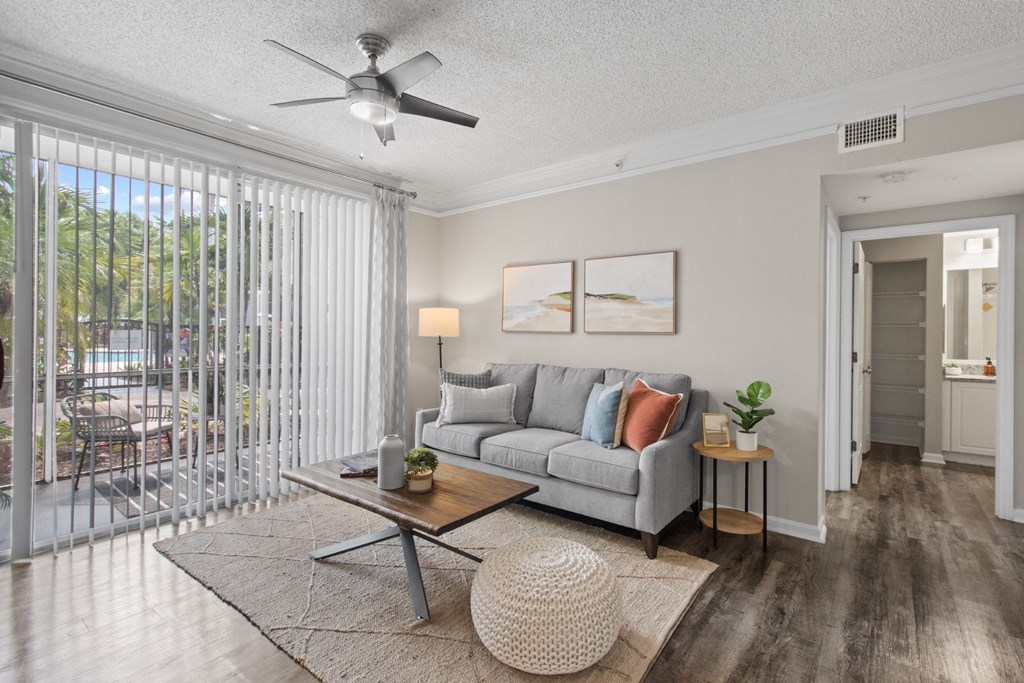 Furnished Living Room at Verona at Boynton Beach Apartments in Boynton Beach, FL 33426