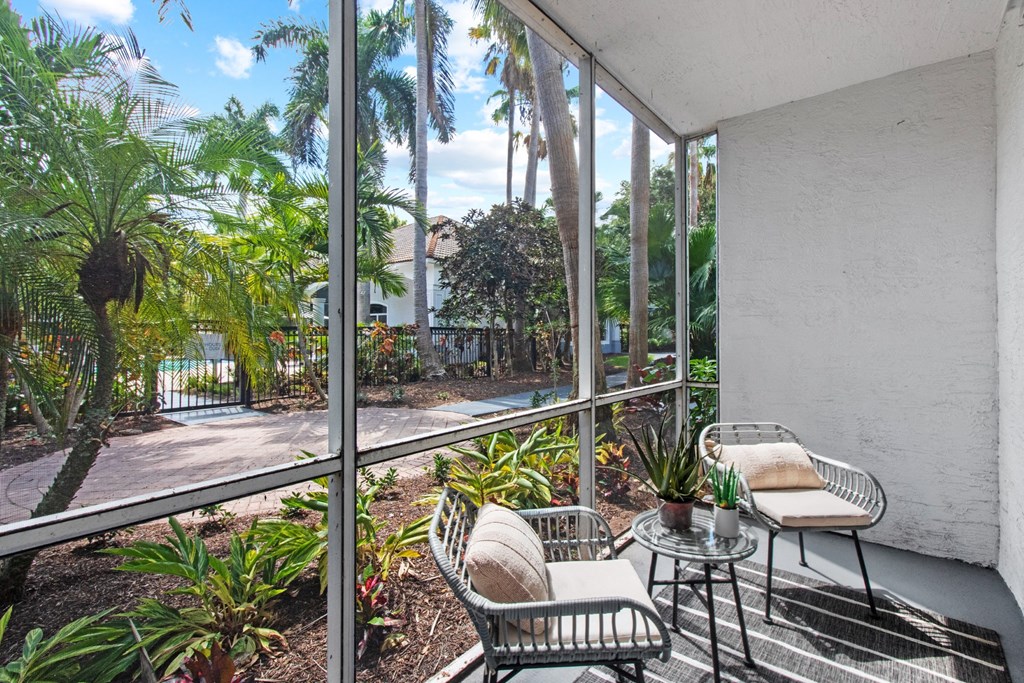 Sunroom patio at Verona at Boynton Beach Apartments in Boynton Beach, FL 33426