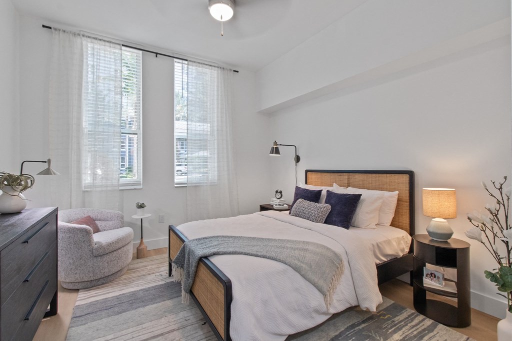 Light and Airy Bedroom at One Plantation in Plantation, FL 33324