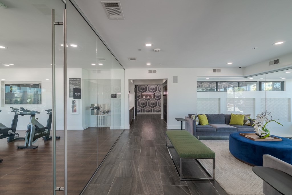 Community Lounge at Abstract at Design District in Dallas TX, 75207