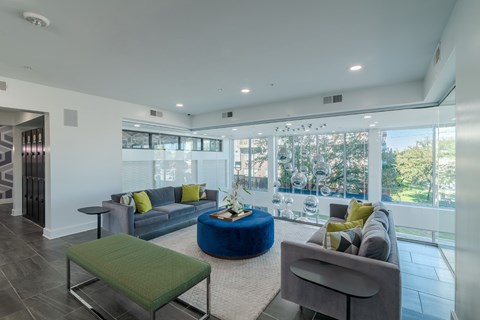 Resident Lounge at Abstract at Design District in Dallas TX, 75207