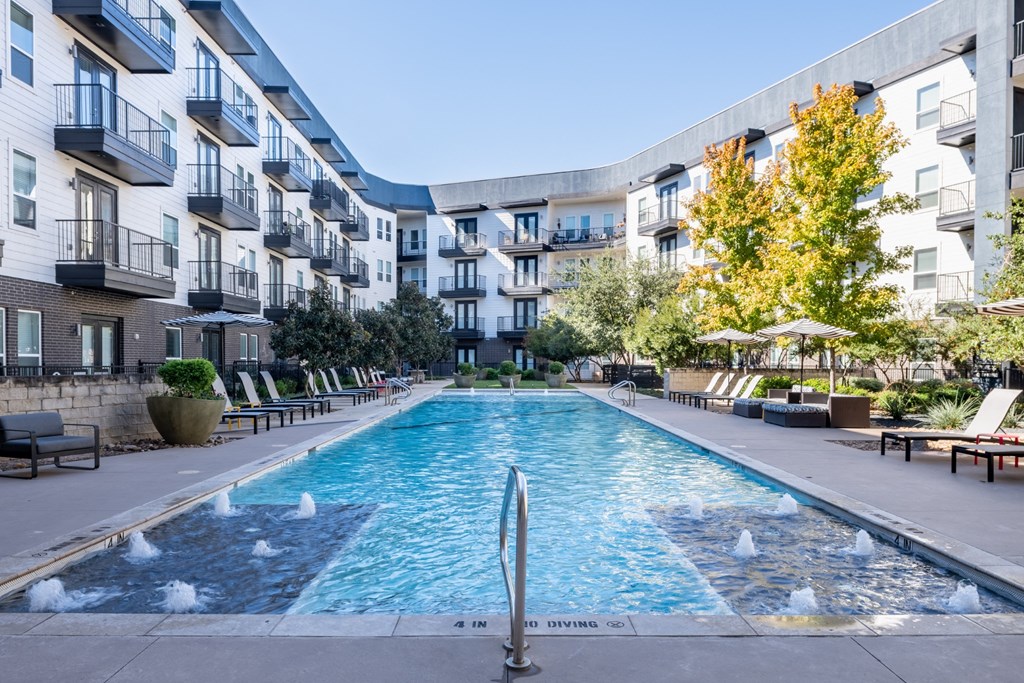The Second of Two Pools at Abstract at Design District in Dallas TX, 75207