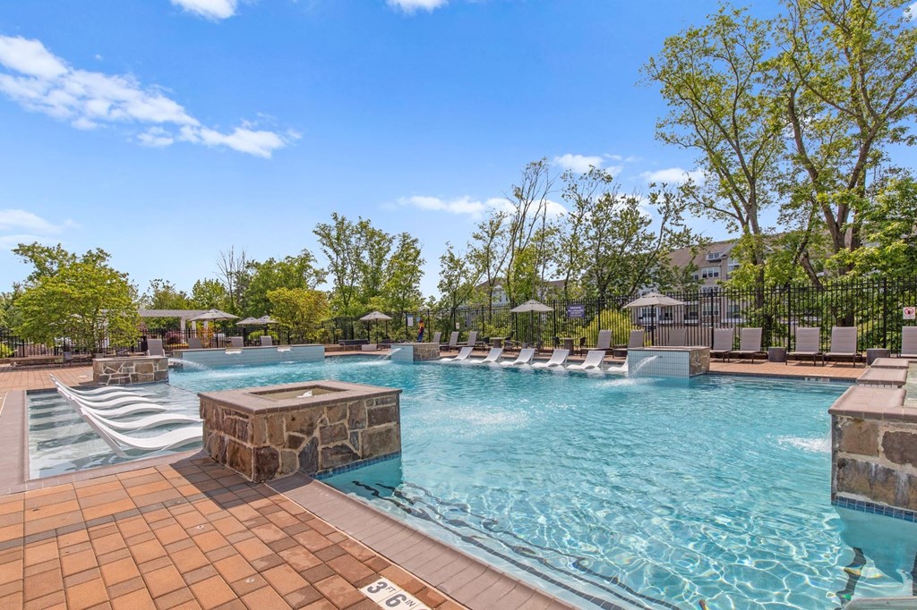 Outdoor Saltwater Pool at Heights at Glen Mills Apartments in Glen Mills, PA 19342