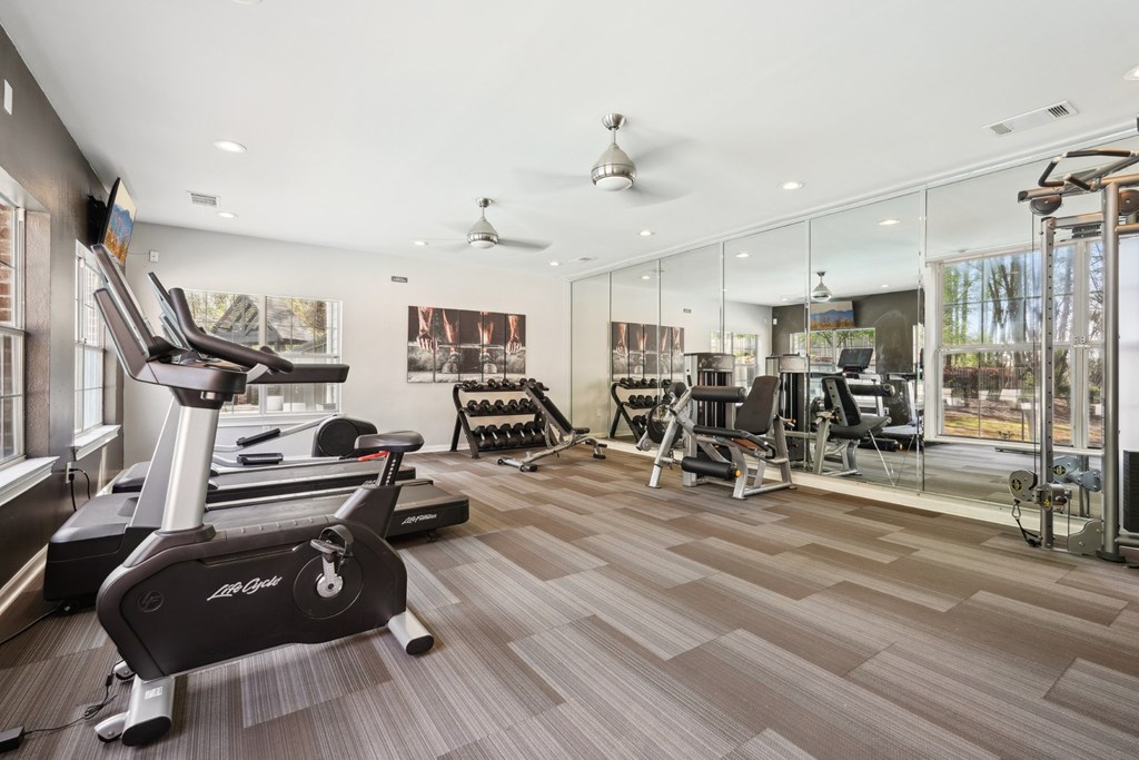 Modern Fitness Center at Gwinnett Pointe Apartments in Norcross, GA 30093