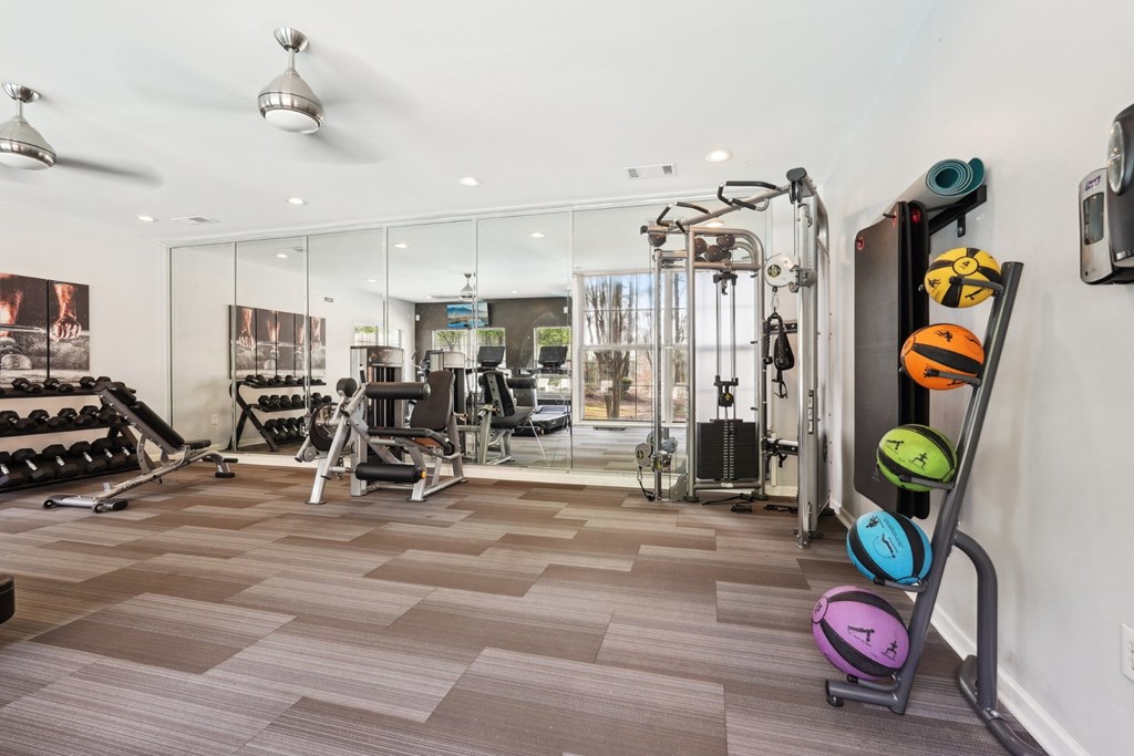 Modern Fitness Center at Gwinnett Pointe Apartments in Norcross, GA 30093