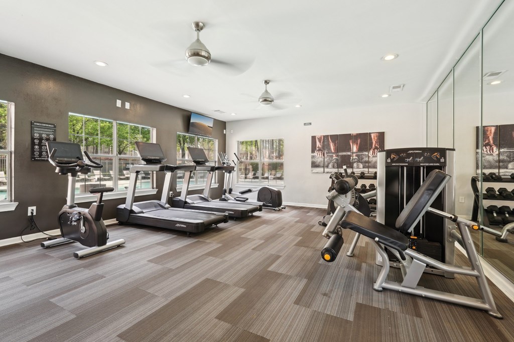 Modern Fitness Center at Gwinnett Pointe Apartments in Norcross, GA 30093
