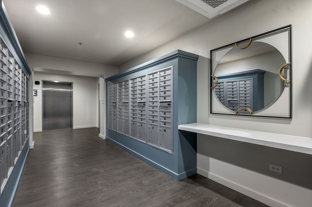Mail Room at Avant at the Arboretum Apartments in Lisle, IL 60532