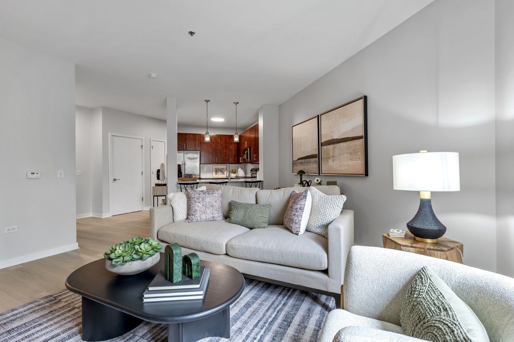 Living Room Space at Avant at the Arboretum Apartments in Lisle, IL 60532