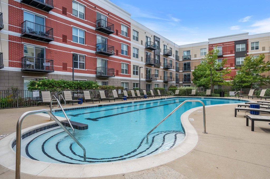 Resort Style Heated Pool at Avant at the Arboretum Apartments in Lisle, IL 60532