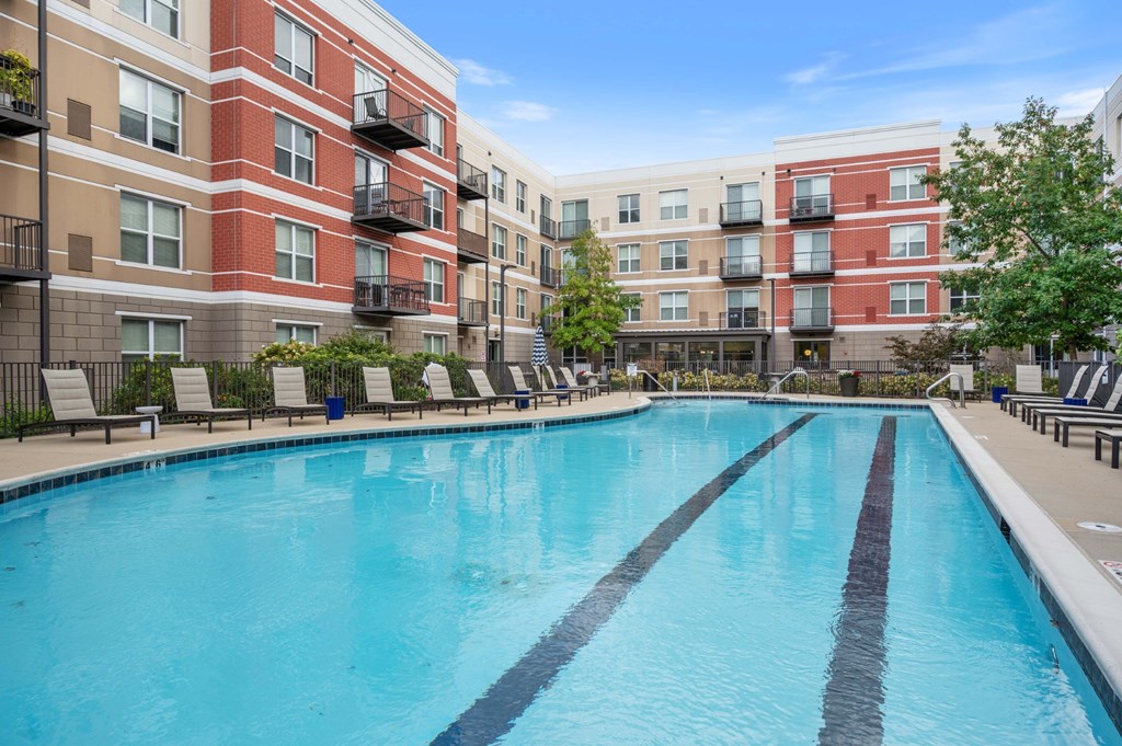 Resort Style Heated Pool at Avant at the Arboretum Apartments in Lisle, IL 60532