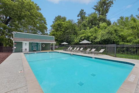 Outdoor Pool at The Annaline Apartments in Nashville, TN 37217