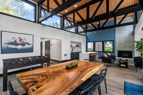 Community Clubhouse at The Lakes Apartments in Bellevue, WA 98007