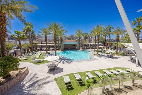 Resort Style Pool at The Rays at Vegas Towers in Las Vegas, NV 89119
