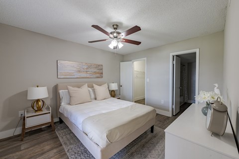 Primary Bedroom at The Landings at Pembroke Lakes Apartments in Pembroke Pines, FL 33025