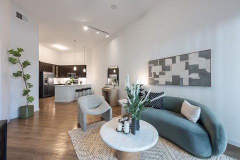 Spacious Living Room at Sorrel at Warner Center Apartments in Woodland Hills, CA 91367