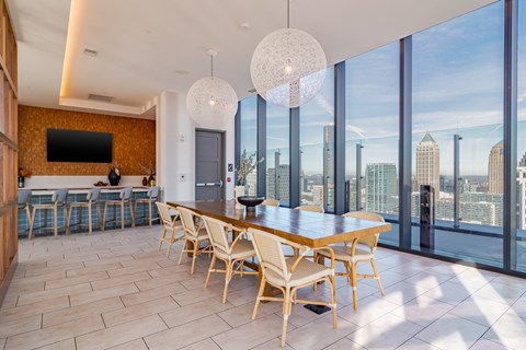 Pool Lounge Area at 903 Peachtree Apartments in Atlanta, GA 30309
