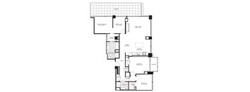 3 Bed 1.5 Bath Floorplan B at Flair Tower Apartments, Illinois