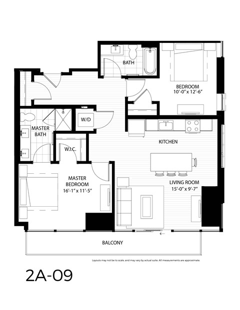 B1 Floor plan | 1,100 Sq. Ft. at 365 Nicollet, Manchester