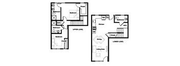 2 bed 2.5 bath 2G Floor Plan1,131 Sq. Ft. at L Seven, San Francisco, CA