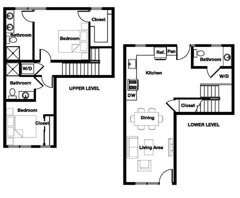 2 bed 2.5 bath 2G Floor Plan1,131 Sq. Ft. at L Seven, San Francisco, CA