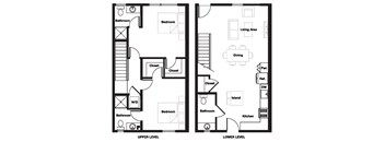 2 bed 2.5 bath 2H Floor Plan | 1,124-1,182 Sq. Ft. at L Seven, San Francisco, California 94103