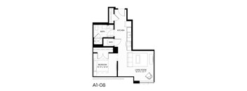S4 floor plan | 664Sq. Ft. at 365 Nicollet, Minneapolis
