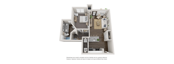 A2 Floor Plan at Willowest in Collier Hills, Atlanta, Georgia