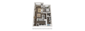 A6 Floor Plan at Willowest in Collier Hills, Atlanta
