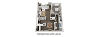A8 Floor Plan at Willowest in Collier Hills, Atlanta, Georgia