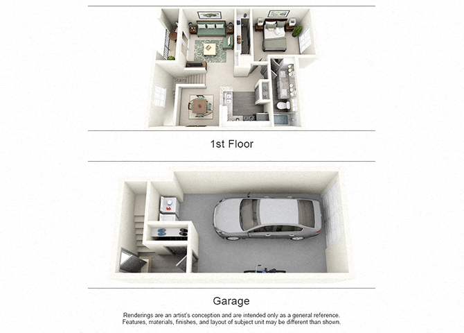 B1 Floor Plan at Aston at Cinco Ranch, Katy