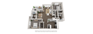 B5 Floor Plan at Willowest in Collier Hills, Atlanta