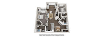 B6 Floor Plan at Willowest in Collier Hills, Atlanta, Georgia