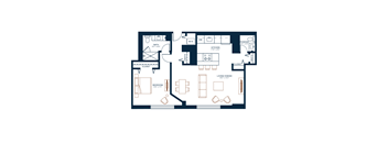 Belden Stratford | 1 Bedroom 1.5 Bath | 847 Sq Ft  at The Belden Stratford, Chicago, Illinois