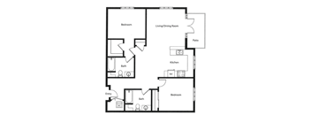Brandy Alexander Floor Plan at Chase Knolls, Sherman Oaks, CA, 91423