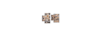 1 Bed 1 Bath Floor Plan | 1,053 Sq. Ft. at Ashford Belmar Apartments, Lakewood, 80226